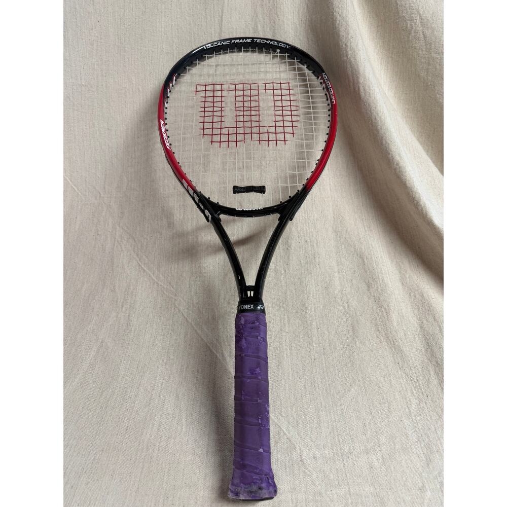 Wilson Federer Grand Slam Tennis Racquet 4 1/2 L4 Volcanic Frame Technology